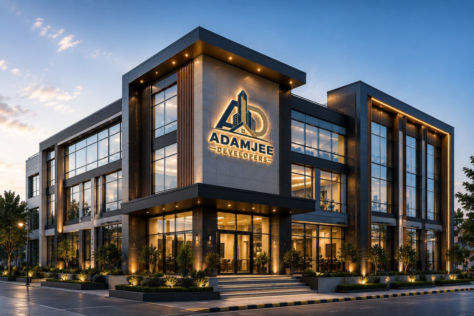 Apartment block completed by Adamjee Developers