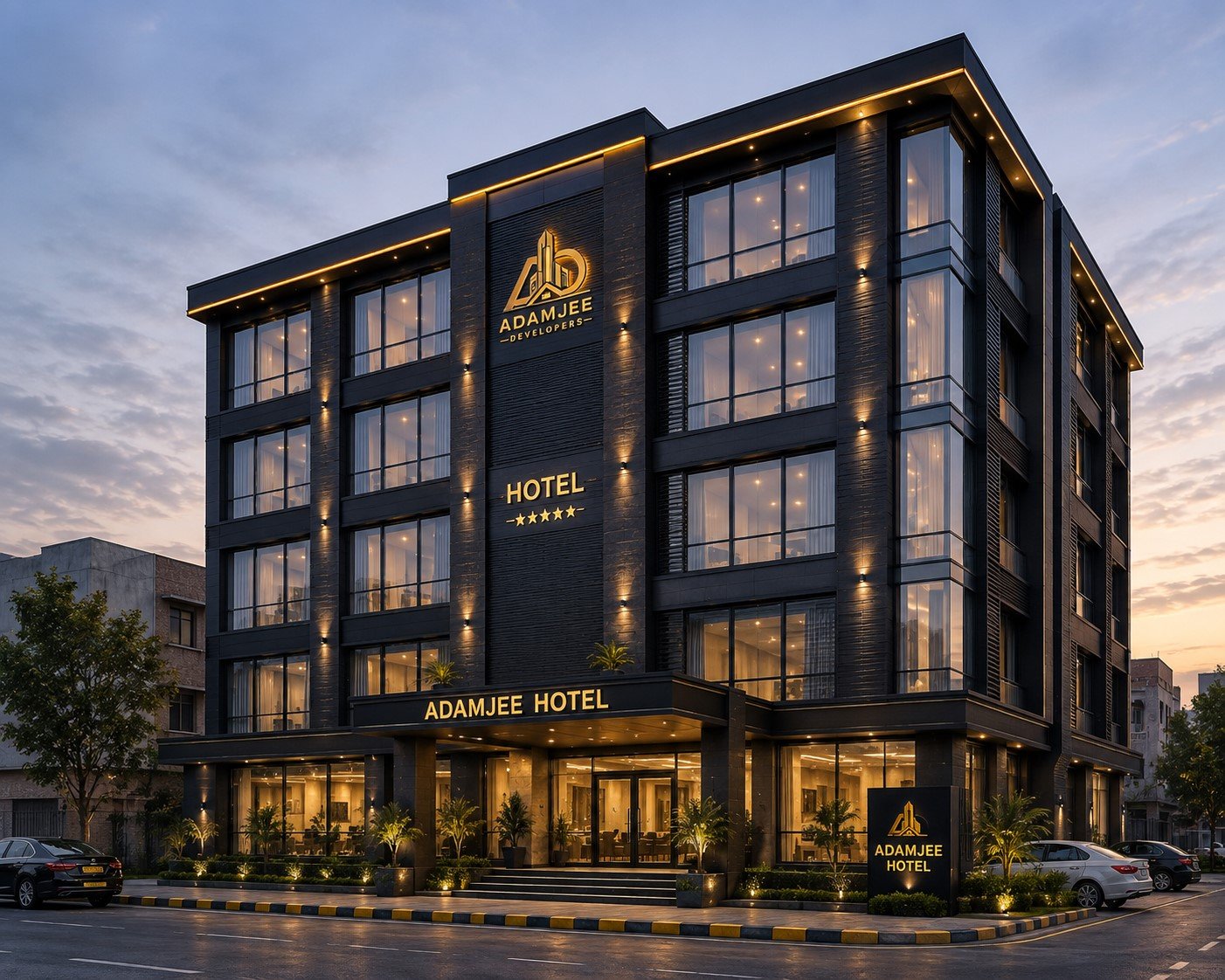 Private house completed by Adamjee Developers